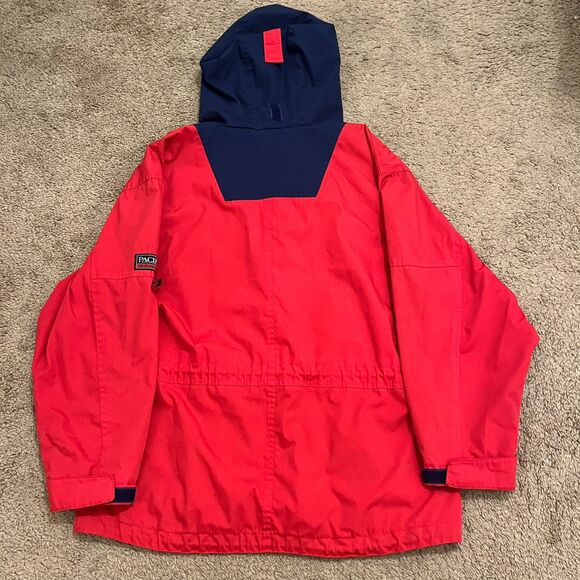 Vtg 1990s Pacific Trail - Full Zip Red Hooded Coat Mens S London Fog - Picture 8 of 8